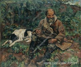 El vigilante nocturno con un perro (Iván Payala) El vigilante nocturno con un perro (Iván Payala)