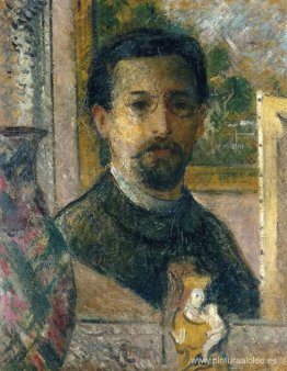 Autorretrato con estatuilla Autorretrato con estatuilla