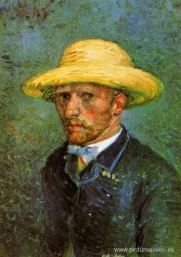 Autorretrato con sombrero de paja Autorretrato con sombrero de paja