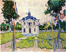 Ayuntamiento de Auvers el 14 de julio de 1890 Ayuntamiento de Auvers el 14 de julio de 1890