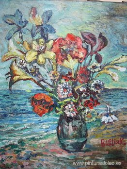 Océano y flores Océano y flores
