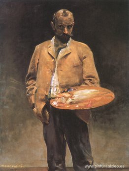Autorretrato con paleta Autorretrato con paleta