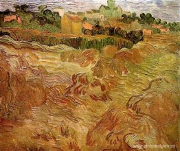Campos de trigo con Auvers al fondo Campos de trigo con Auvers al fondo
