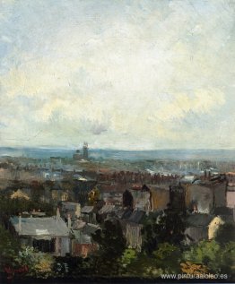 Vista de París desde cerca de Montmartre Vista de París desde cerca de Montmartre