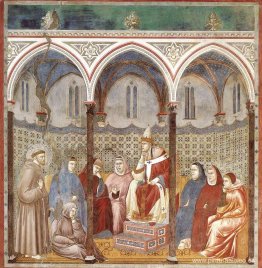 San Francisco predicando un sermón al Papa Honorio III San Francisco predicando un sermón al Papa Honorio III