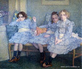 Tres niños en azul Tres niños en azul