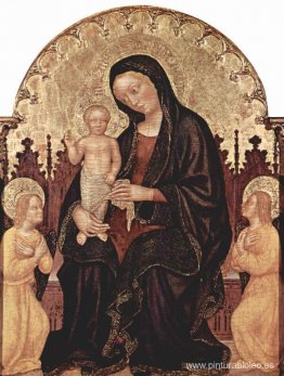 Madonna con dos ángeles Madonna con dos ángeles