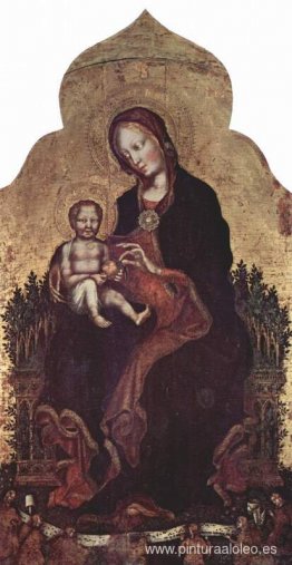 Virgen con ángeles Virgen con ángeles