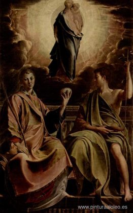 Virgen con San Esteban y San Juan Bautista Virgen con San Esteban y San Juan Bautista