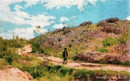 Paisaje de verano en Kurskaya guberniya Paisaje de verano en Kurskaya guberniya