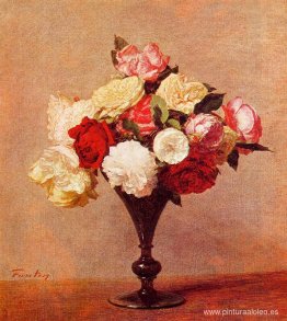 rosas en un florero rosas en un florero
