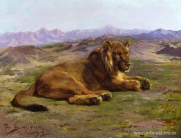 León acostado León acostado