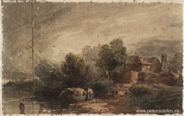 Cabaña junto a un río Cabaña junto a un río