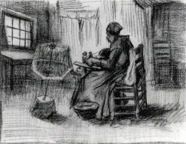 Mujer campesina devanando hilo Mujer campesina devanando hilo
