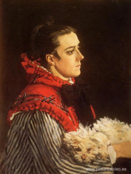 Camille con un perro pequeño Camille con un perro pequeño