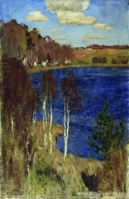 Lago. Primavera. Lago. Primavera.