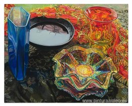 Pañuelo rojo cuenco negro Pañuelo rojo cuenco negro