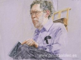 Autorretrato sosteniendo un bloc Autorretrato sosteniendo un bloc