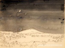 Sin título (estudio de escena nocturna) Sin título (estudio de escena nocturna)