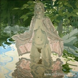 Desnudo en bata a rayas #2 Desnudo en bata a rayas #2
