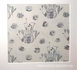 Una rara pieza de tela producida en 1958 a partir de un diseño d Una rara pieza de tela producida en 1958 a partir de un diseño d