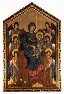 La Virgen y el Niño en Majestad rodeados por Seis Ángeles La Virgen y el Niño en Majestad rodeados por Seis Ángeles
