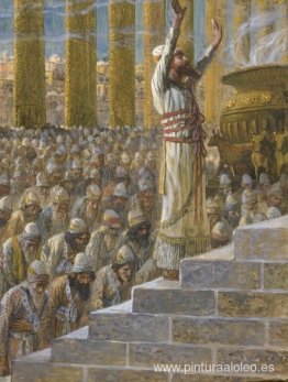 Salomón dedica el templo de Jerusalén Salomón dedica el templo de Jerusalén
