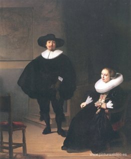 retrato de una pareja en un interior retrato de una pareja en un interior