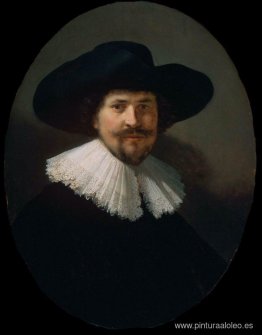 retrato de un hombre que llevaba un sombrero negro retrato de un hombre que llevaba un sombrero negro