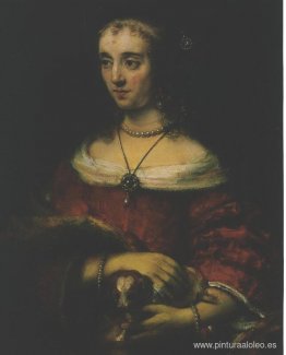 Dama con un perro faldero Dama con un perro faldero