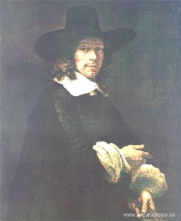 Retrato de un caballero con sombrero alto y guantes. Retrato de un caballero con sombrero alto y guantes.