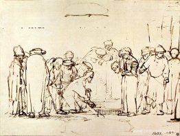 Jesús y la adúltera de Rembrandt Jesús y la adúltera de Rembrandt