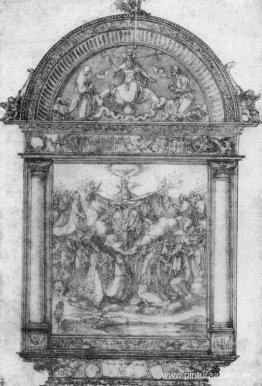 Diseño para el cuadro de Todos los Santos. Diseño para el cuadro de Todos los Santos.