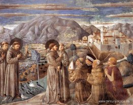 Predicación a los pájaros y bendición de Montefalco Predicación a los pájaros y bendición de Montefalco