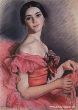 Retrato de Yekaterina Heidenreich en rojo Retrato de Yekaterina Heidenreich en rojo
