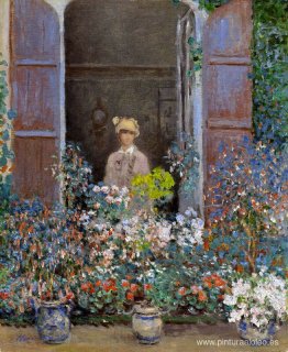 Camille Monet en la ventana, Argentuile Camille Monet en la ventana, Argentuile