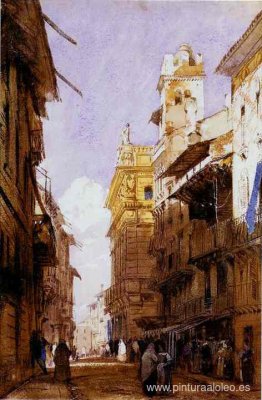 Corso Sant'Anastasia, Verona, con el Palacio del Príncipe Maffei Corso Sant'Anastasia, Verona, con el Palacio del Príncipe Maffei