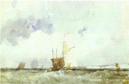 Barcos en un mar agitado Barcos en un mar agitado