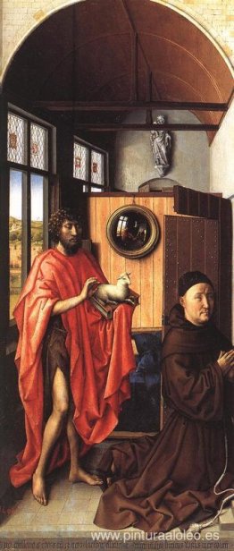 Retablo de Werl - San Juan Bautista y el Donante, Heinrich Von W Retablo de Werl - San Juan Bautista y el Donante, Heinrich Von W
