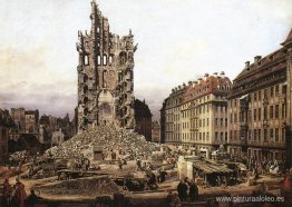 Las ruinas de la antigua Kreuzkirche, Dresde Las ruinas de la antigua Kreuzkirche, Dresde