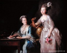 Retrato de una anciana con su hija Retrato de una anciana con su hija