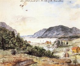 Vista de West Point desde la ladera de la montaña Vista de West Point desde la ladera de la montaña