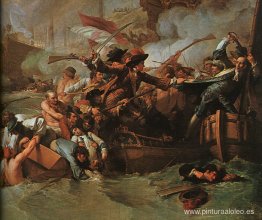 La batalla de La Hogue, destrucción de la flota francesa, 22 de La batalla de La Hogue, destrucción de la flota francesa, 22 de