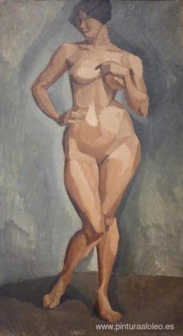 De pie desnudo de frente De pie desnudo de frente