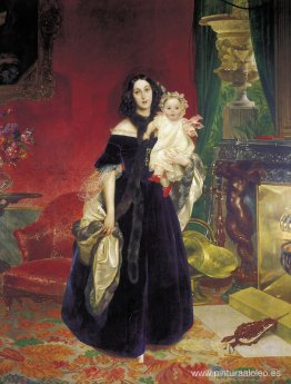 Retrato de M. A. Beck y su hija M.I. Arroyo Retrato de M. A. Beck y su hija M.I. Arroyo