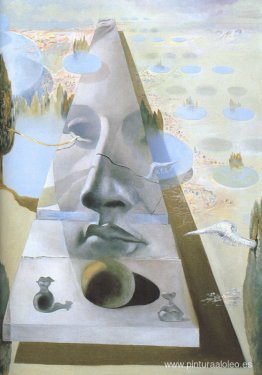 Aparición del rostro de Afrodita de Cnidos en un paisaje Aparición del rostro de Afrodita de Cnidos en un paisaje