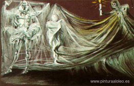 Diseño para la escena de la muerte en 'Don Juan Tenorio' Diseño para la escena de la muerte en 'Don Juan Tenorio'