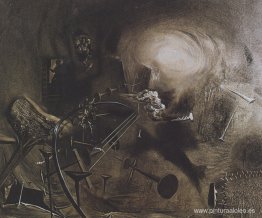 Retrato de Juan de Pareja reparando una cuerda de su mandolina Retrato de Juan de Pareja reparando una cuerda de su mandolina