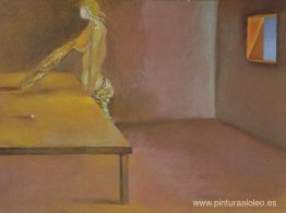 Sin título - Figura femenina con pan catalán Sin título - Figura femenina con pan catalán