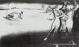 Aparición de una pareja en el desierto Aparición de una pareja en el desierto